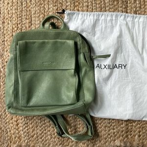 American Leather Co - Green Leather Backpack